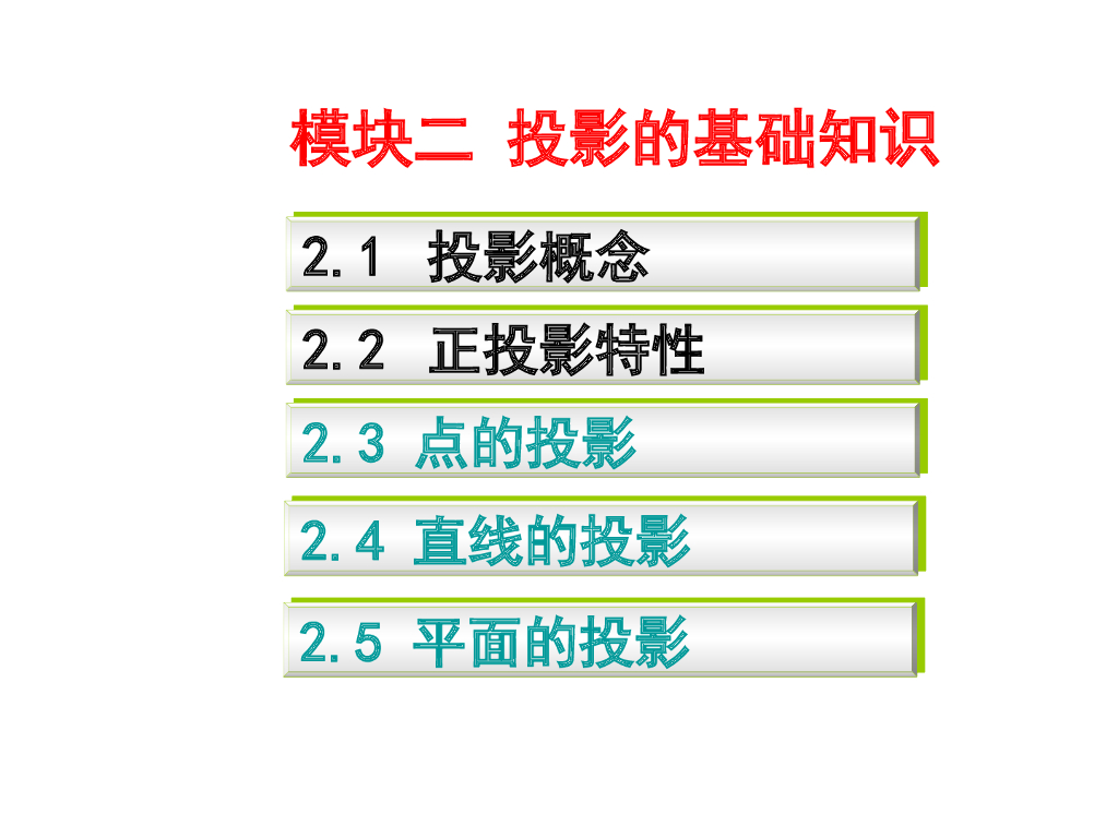 造价员基础-投影的基础知识