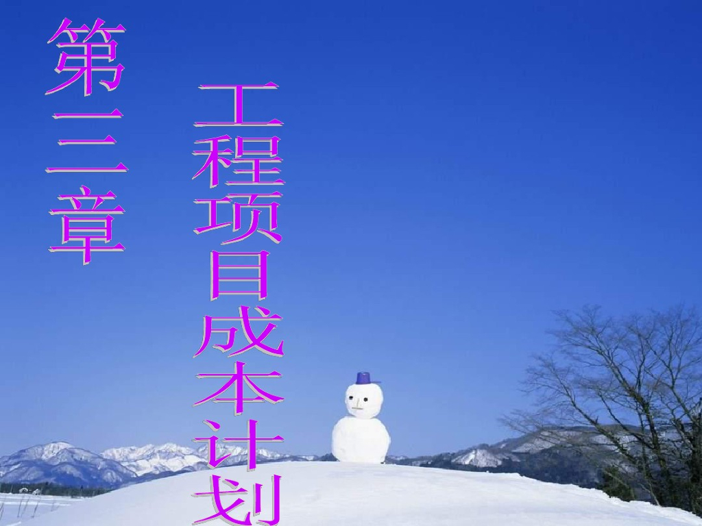 工程项目成本计划概述讲义
