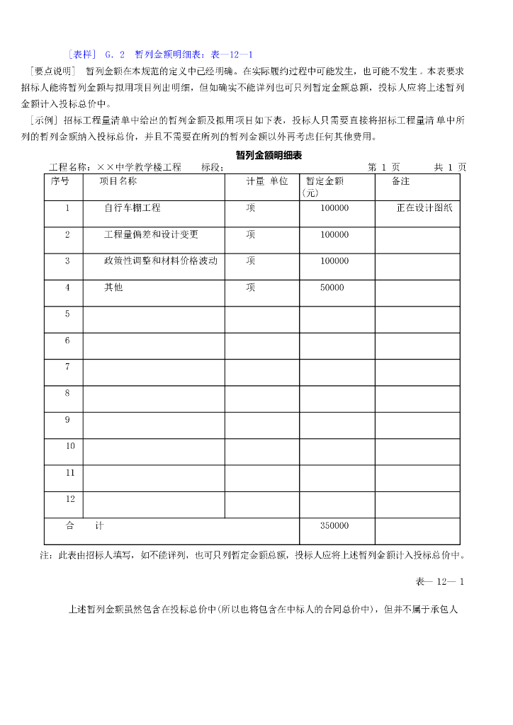 建设工程工程量清单计价规范(GB50500-2013)解读系列-工程量清单使用表格及案例