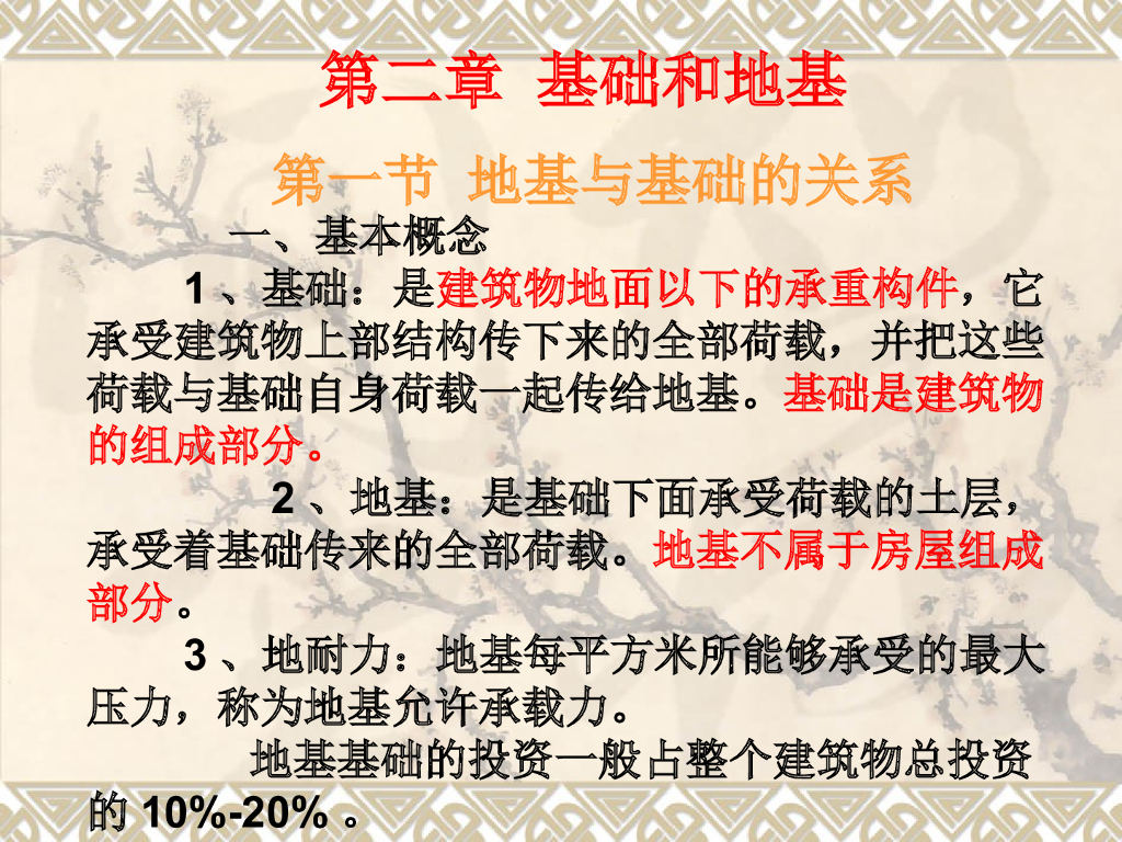 房建工程造价课件-基础和地基