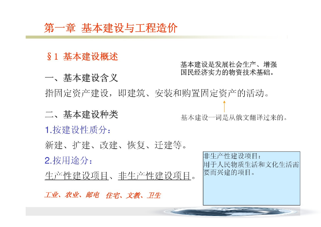 水利水电工程-水利水电工程造价清单与定额的编制（176页）