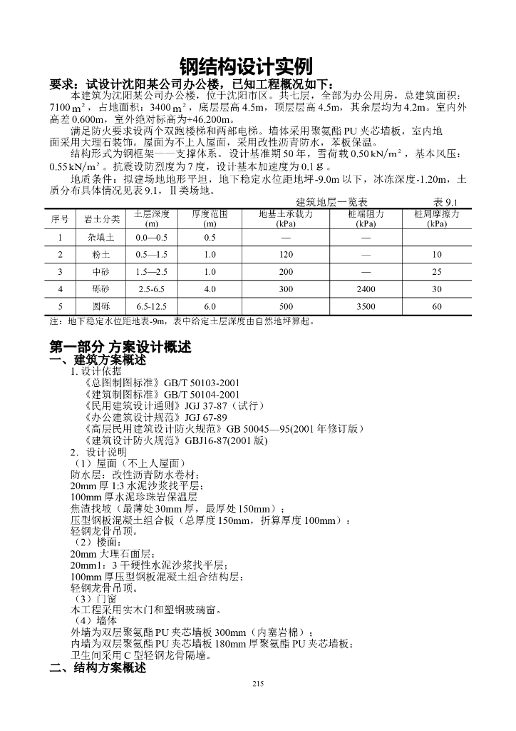 钢结构毕业设计计算书