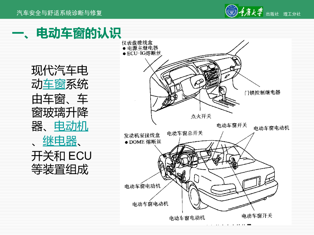 汽车安与舒适系统检修—电动车窗与电动后视镜_第9页