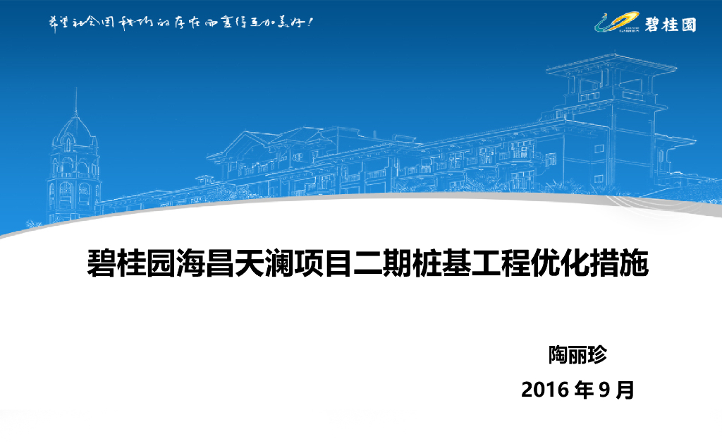 知名地产桩基工程优化措施成本优化方案