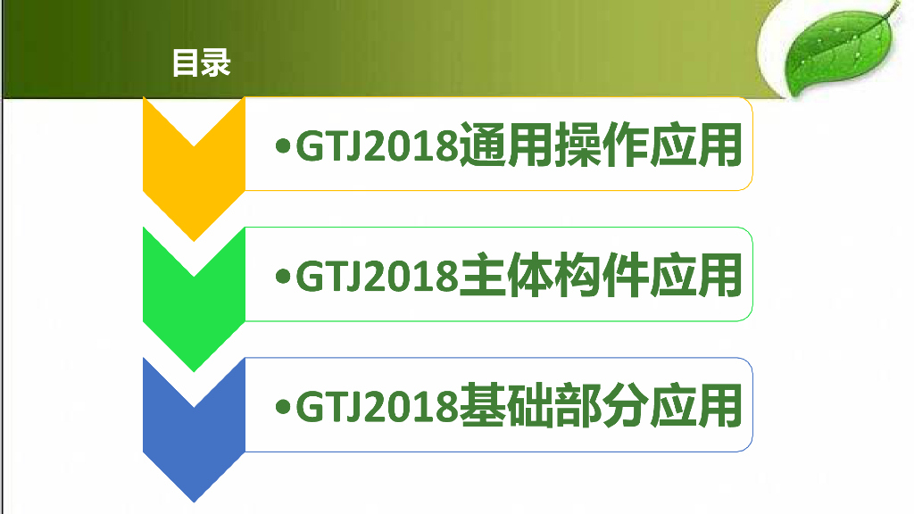 GTJ2018土建算量软件学习课件