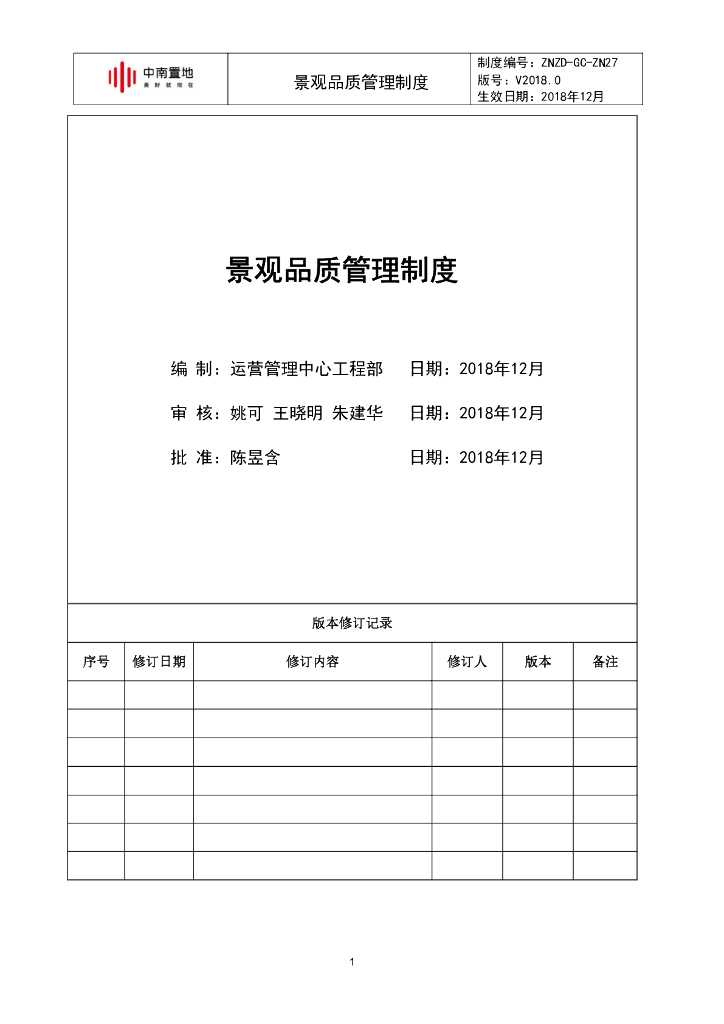 景观工程品质管理制度（图文并茂）