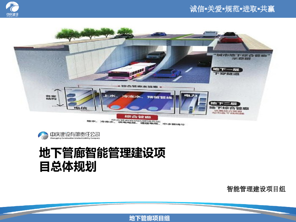 地下管廊智能管理建设项目总体规划(PPT)