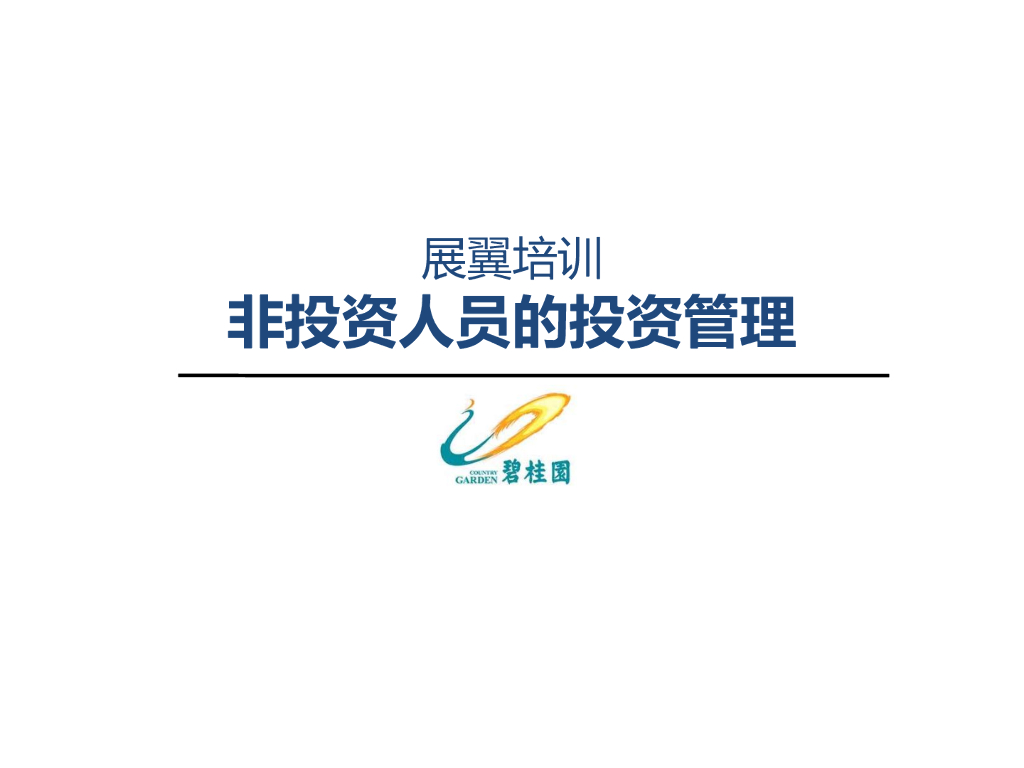知名房企非投资人员的投资管理（139页）