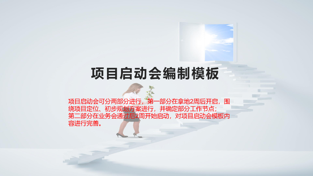 地产项目前期策划项目启动会模板
