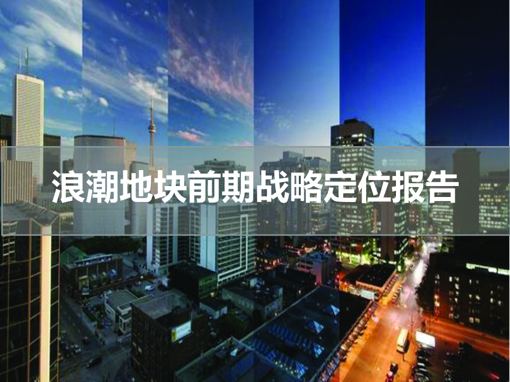 住宅项目地块前期战略定位报告（图文并茂）