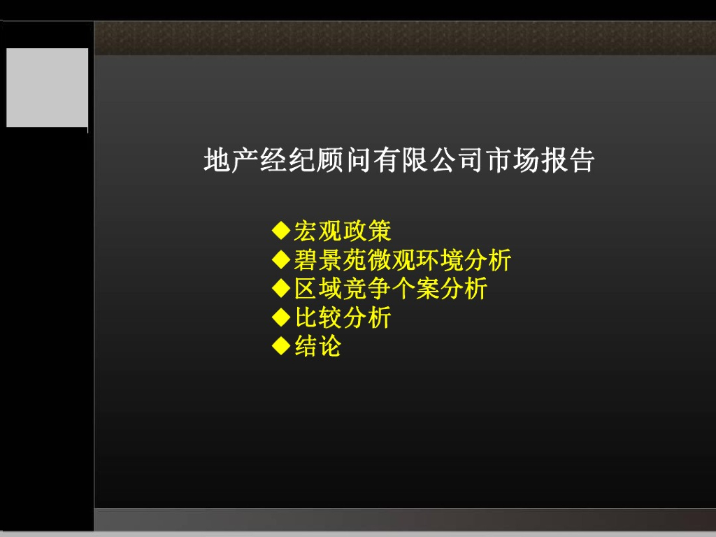 房地产市场调研报告