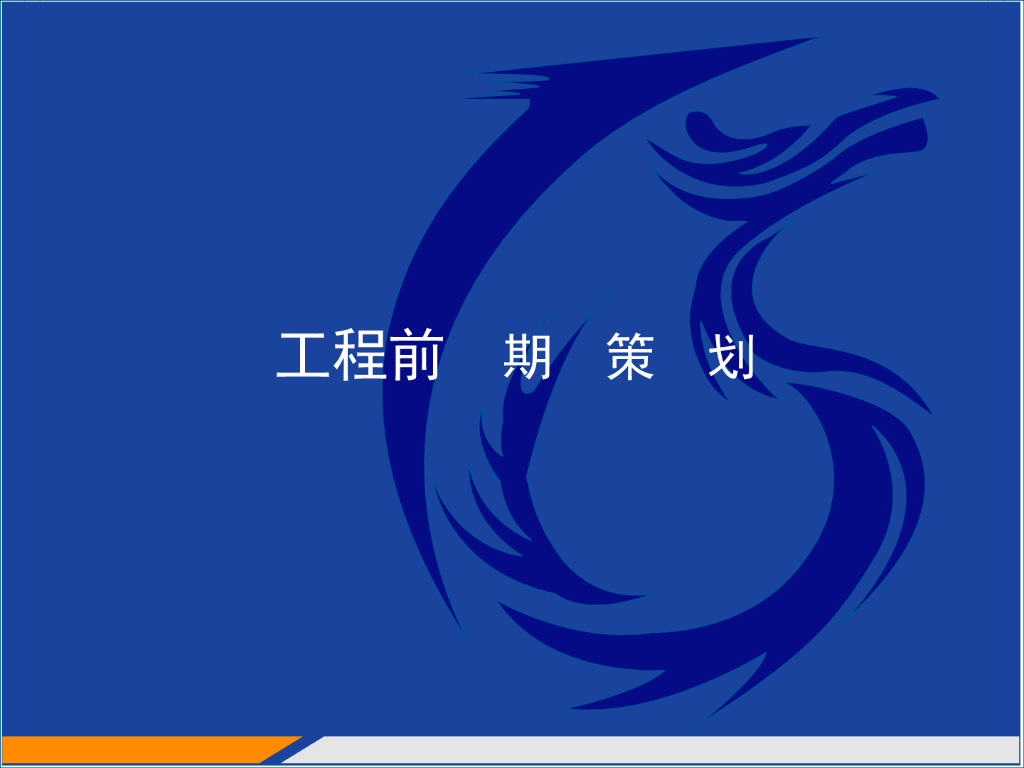 建设工程项目前期策划书