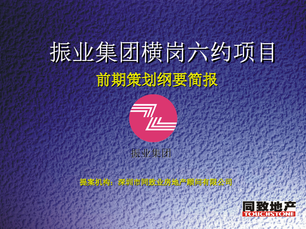 房地产前期策划纲要简报