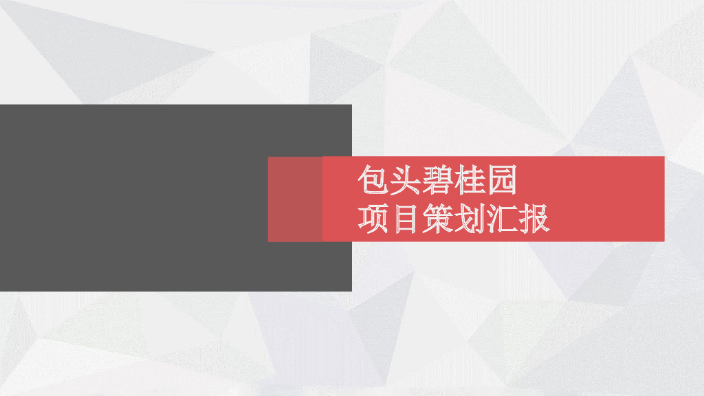 [内蒙古]知名房地产公司项目策划汇报（图文丰富）