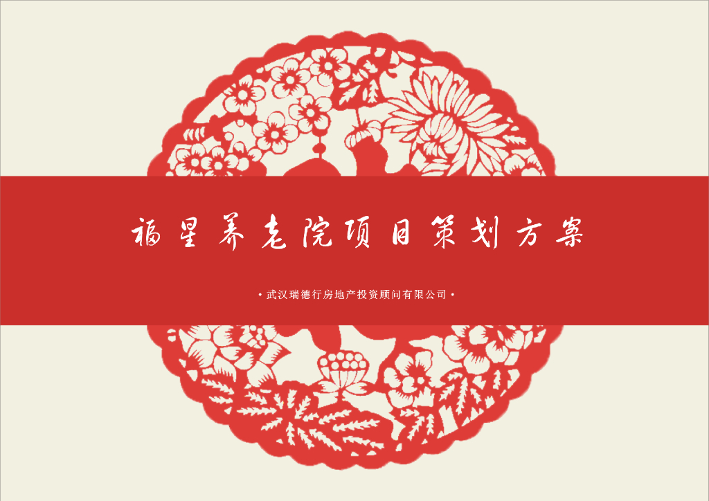 [武汉]养老院项目策划方案