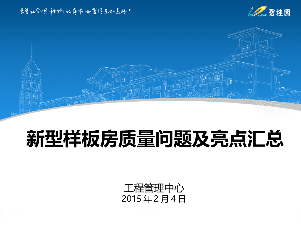 新型样板房质量问题及亮点汇总（63页）