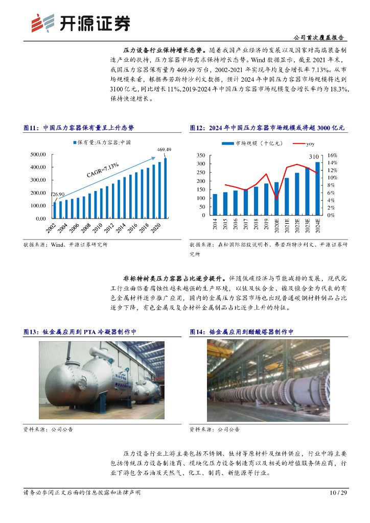开源证券：宝色股份（300402）-公司首次覆盖报告：特材压力容器领跑者，受益碳中和及海工高景气_第10页