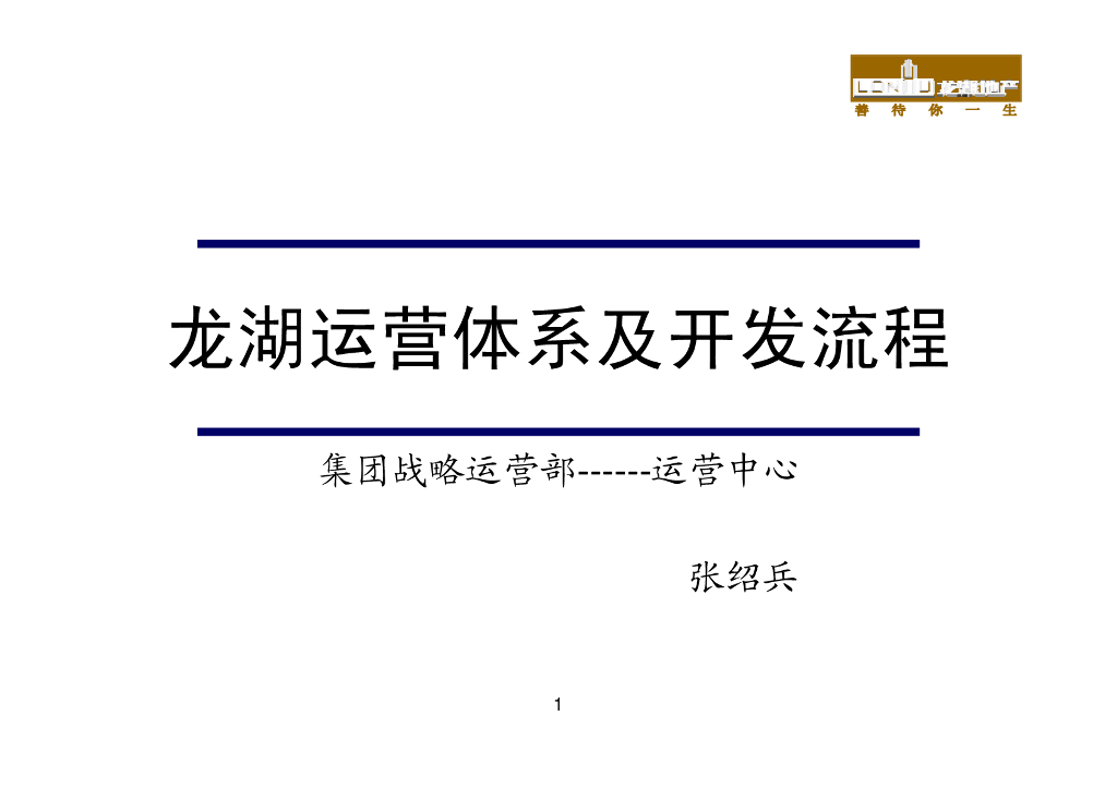 地产集团运营体系及开发流程（94页）