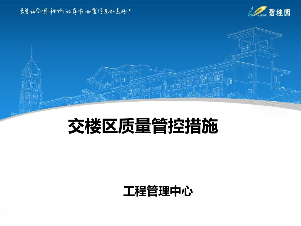 交楼区质量管控措施及优秀区域管理经验分享