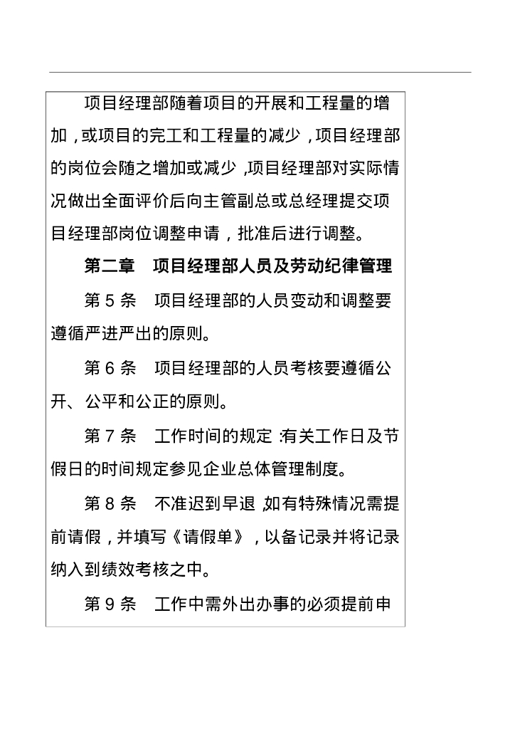 房地产企业管理制度手册-部分5