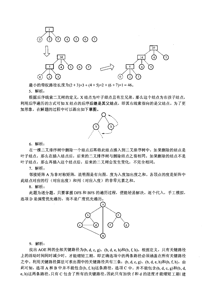 2013年全国硕士研究生入学统一考试计算机科学与技术学科联考计算机学科专业408基础综合试题+解析_第10页