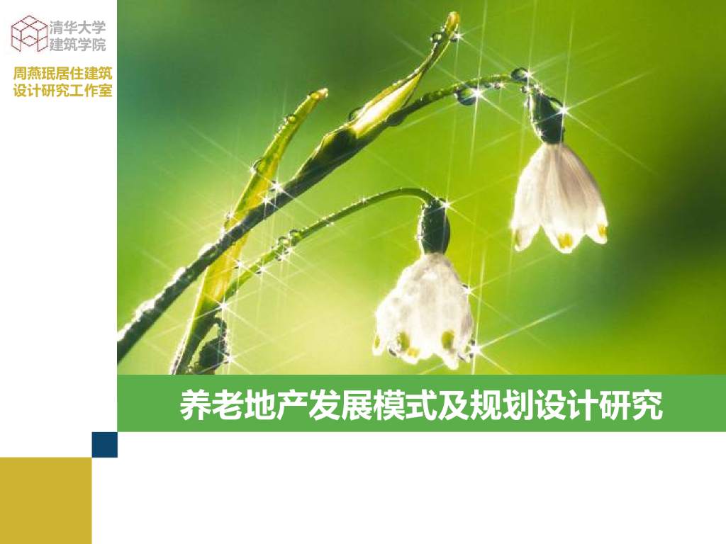 养老地产发展模式及规划设计研究（含案例）