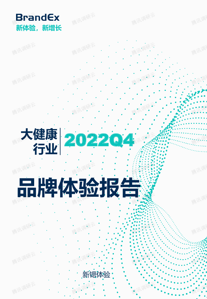 新锶体验：2022Q4大健康行业品牌体验报告