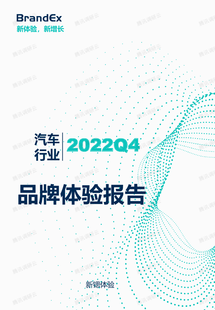 新锶体验：2022Q4汽车行业品牌体验报告