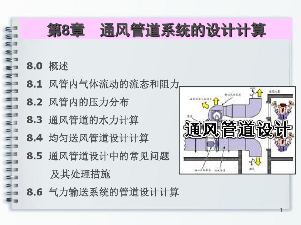 通风管道系统的设计计算