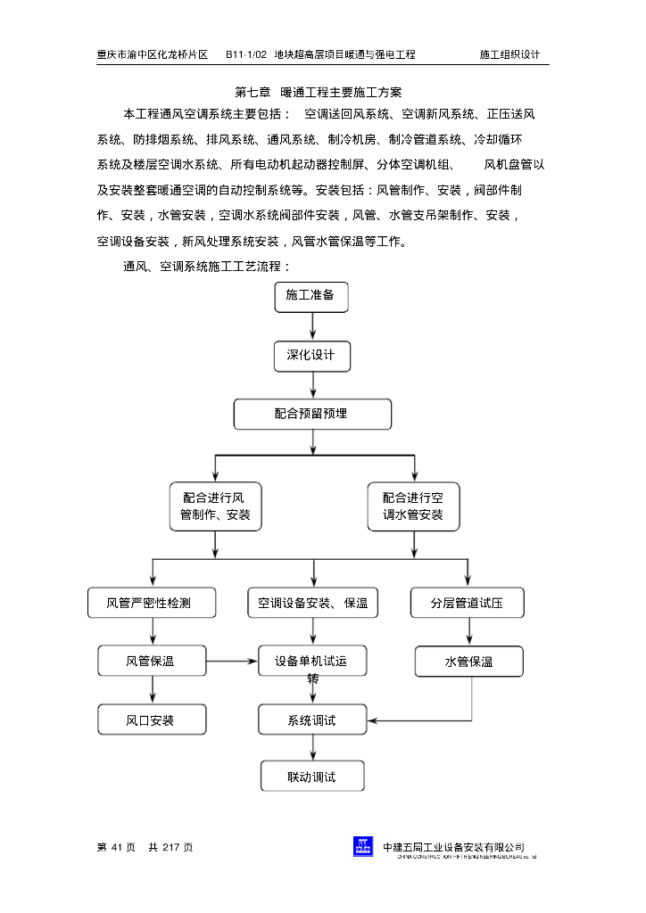 超高层暖通工程施工组织设计
