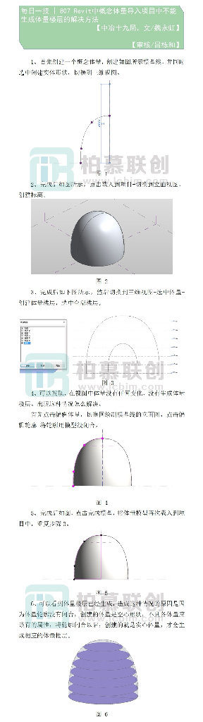 每日一技Revit中概念体量导入项目中不能生成体量楼层的解决方法