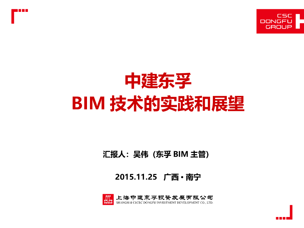 【精品】BIM技术的实践和展望
