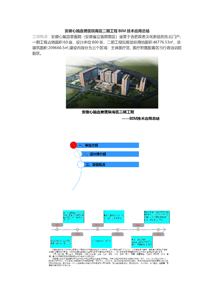 安徽心脑血管医院南区二期工程BIM技术应用总结