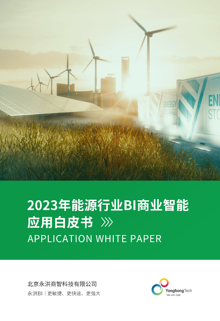 永洪科技：2023年<em>能源</em>行业BI商业智能应用白皮书 海报