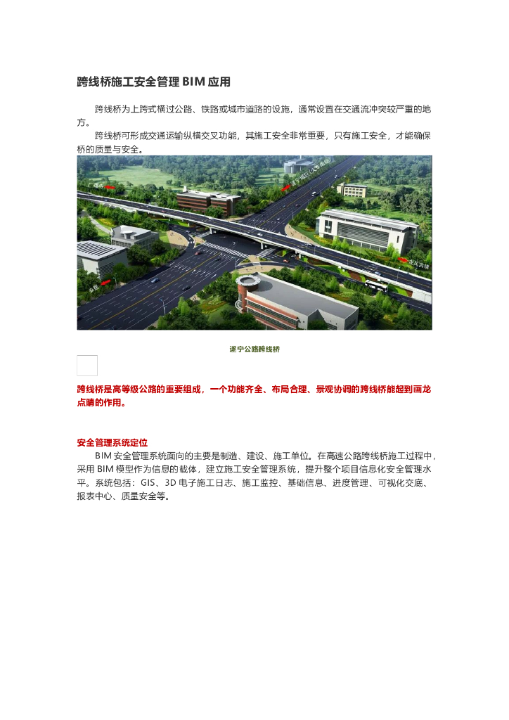 跨线桥施工安全管理BIM应