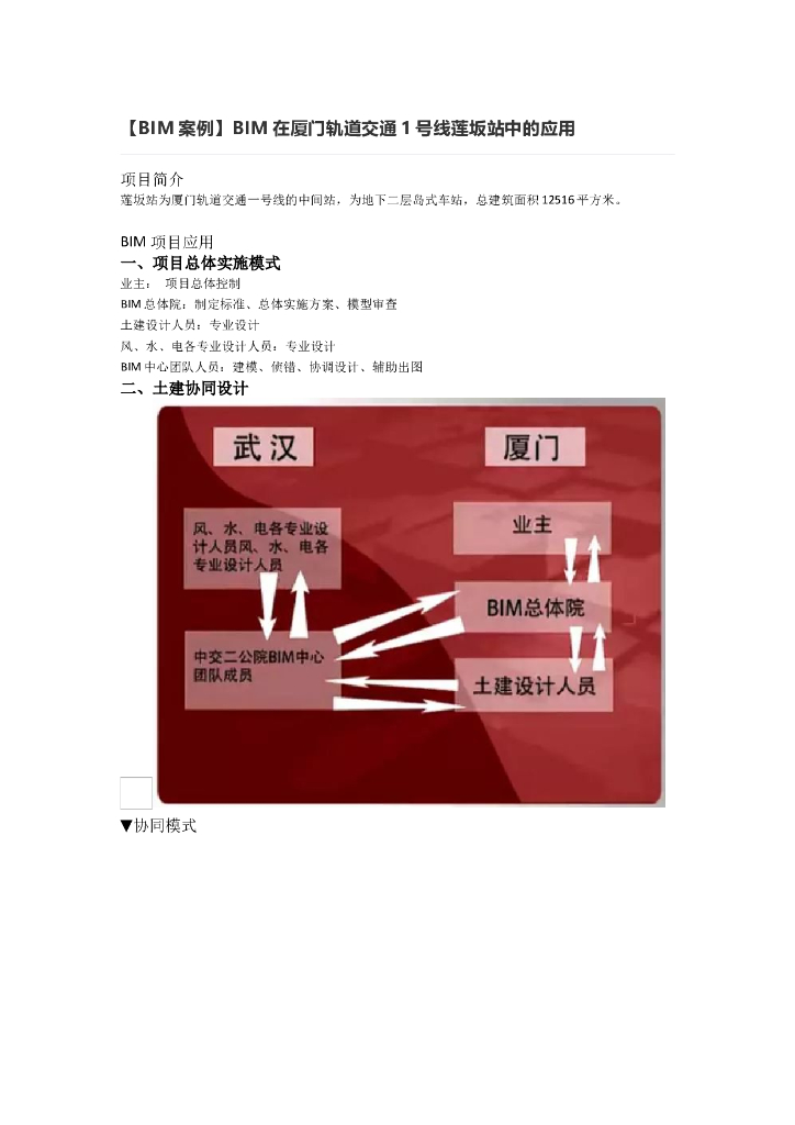 [BIM案例]BIM在厦门轨道交通1号线莲坂站中的应用