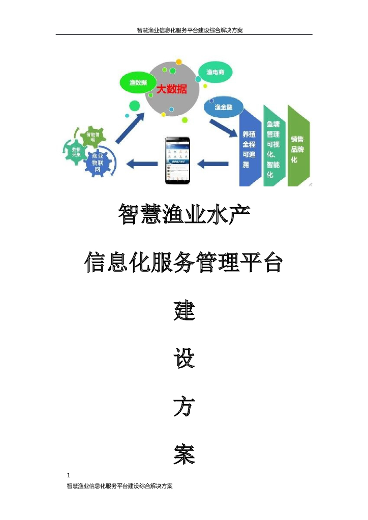 智慧渔业信息化服务平台建设综合解决方案