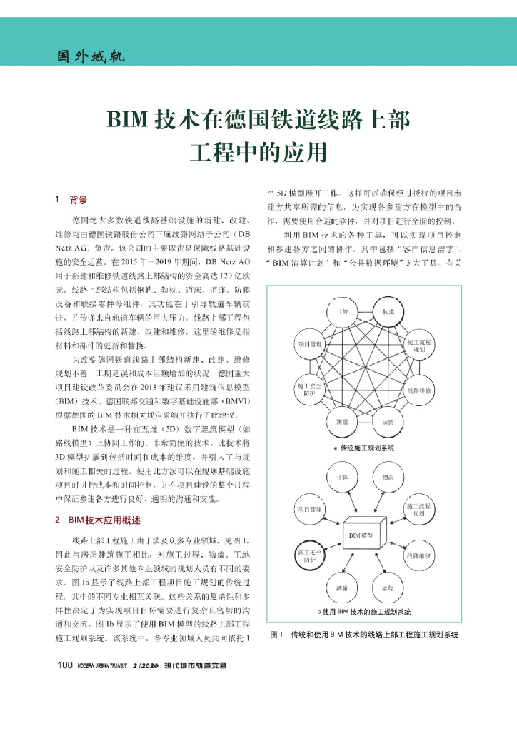 BIM技术在德国铁道线路上部工程中的应用