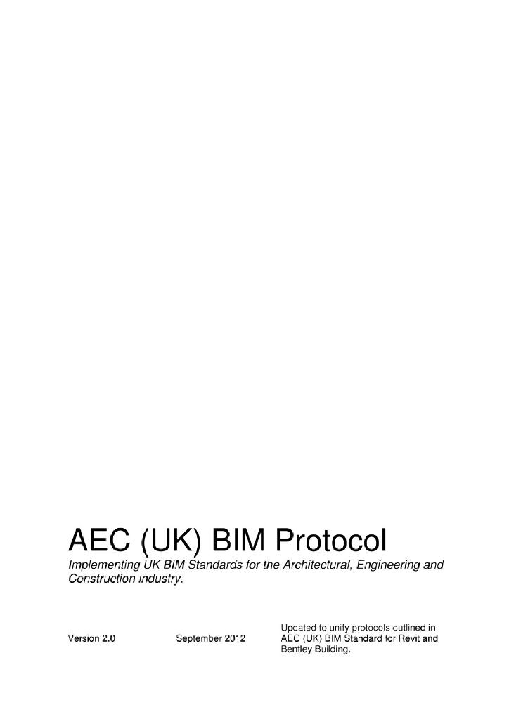 AEC英国BIM标准2.0版