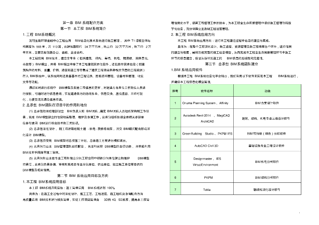 超高层塔楼BIM施工组织设计（PDF，214页）