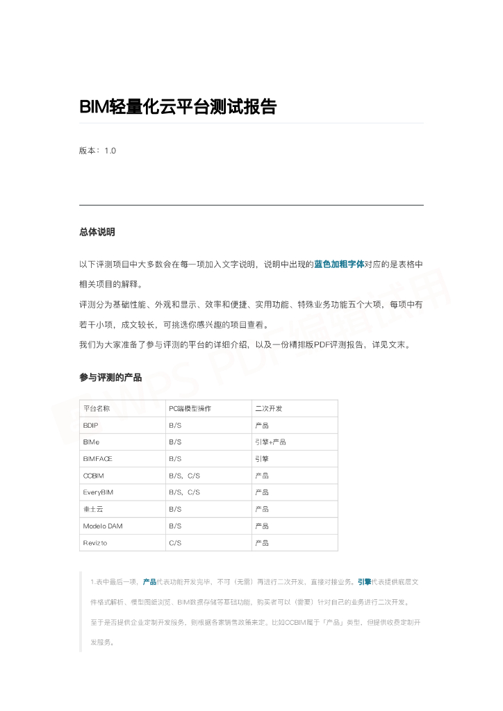 BIM轻量化云平台测试报告pdf+49页