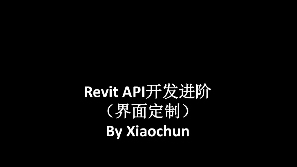 RevitAPI开发进阶（界面定制）(Day4）31页