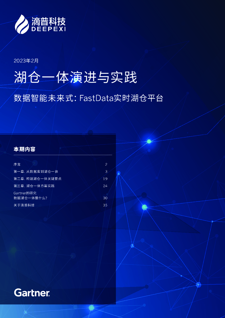 滴普科技&Gartner：湖仓一体演进与实践白皮书