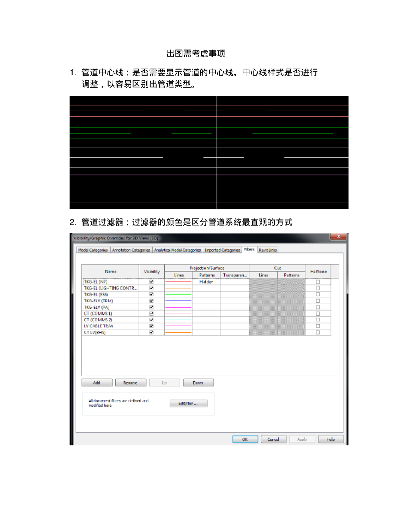 REVIT-MEP出图注意事项