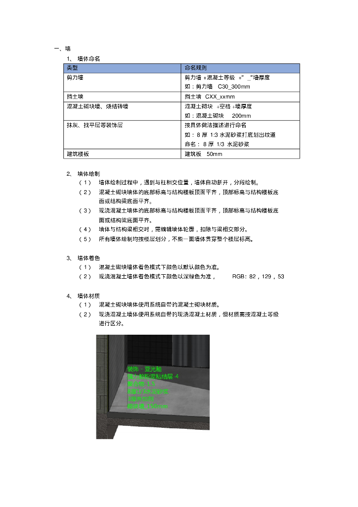 BIM土建建模标准