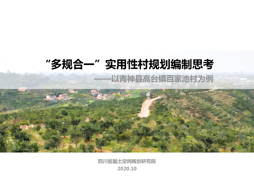 [四川]眉山市高台镇百家池村乡村振兴文本