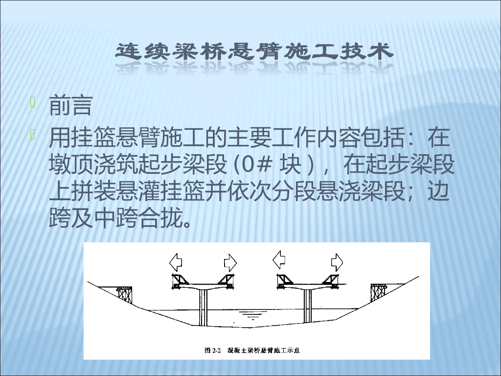 连续梁桥悬臂施工技术67页
