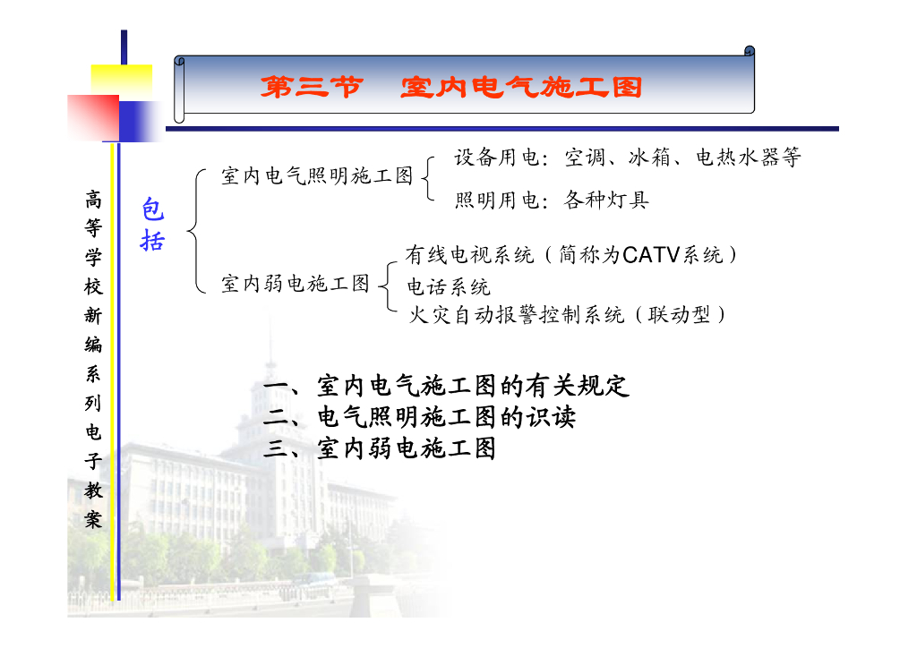 室内电气施工图有关规定及识图
