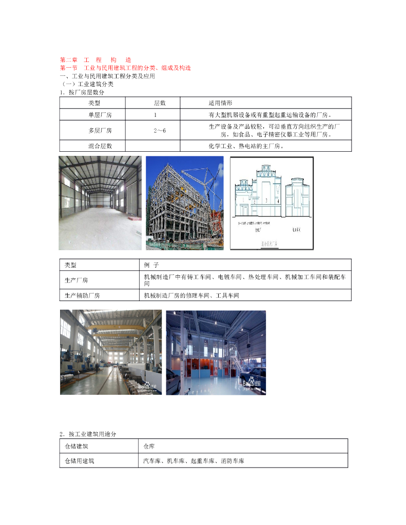 工程分类及组成构造