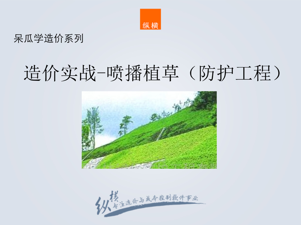 喷播植草防护工程施工图解及工艺与造价编制